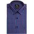 Checks Dark Blue Shirt : Business