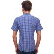 Checks Dark Blue Shirt : Business