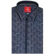 Combination Navy Blue Shirt : Party