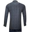 Combination Navy Blue Shirt : Party