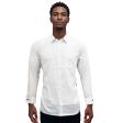 Self Design White Shirt : Business