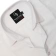 Self Design White Shirt : Business