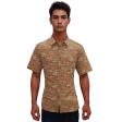 Print Brown Shirt : Party