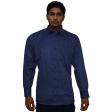 Self Design Light Blue Shirt : Business