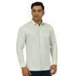 Self Design Light Green Shirt : Business