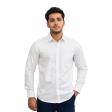 Self Design White Shirt : Business