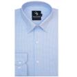 Self Design Blue Shirt : Business