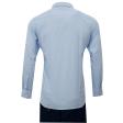 Self Design Blue Shirt : Business