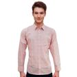 Self Design Peach Shirt : Business