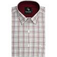 Checks Maroon Shirt : Business