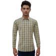 Checks Khakhi Shirt : Business