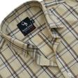 Checks Khakhi Shirt : Business