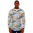 Print Blue Shirt : Ditto