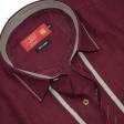 Combination Maroon Shirt : Ditto