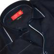 Combination Navy Blue Shirt : Ditto