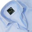 Self Design Light Blue Shirt : Business