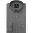 Plain Dark Gray Shirt : Business