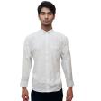Self Design White Shirt : Business
