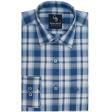 Checks Dark Blue Shirt : Business