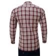 Checks Wine Shirt : Business