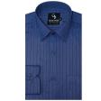 Stripes Dark Blue Shirt : Business