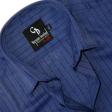 Stripes Dark Blue Shirt : Business