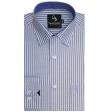 Stripes Navy Blue Shirt : Business