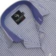 Stripes Navy Blue Shirt : Business