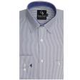 Stripes Navy Blue Shirt : Business