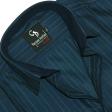 Stripes Dark Green Shirt : Business