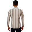 Stripes Brown Shirt : Business