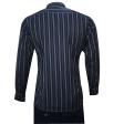 Stripes Navy Blue Shirt : Business