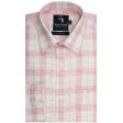 Checks Pink Shirt : Business