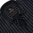 Stripes Navy Blue Shirt : Business