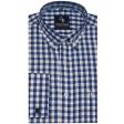 Checks Blue Shirt : Business