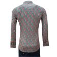 Print Green Shirt : Slim
