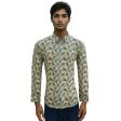 Print Khakhi Shirt : Slim