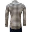 Print Khakhi Shirt : Slim