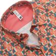 Print Orange Shirt : Slim
