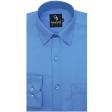 Plain Twlight Blue Shirt : Business