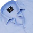 Self Design Blue Shirt : Business
