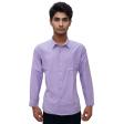 Self Design Purple Shirt : Business