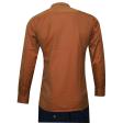 Self Design Brown Shirt : Business