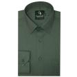 Self Design Dark Green Shirt : Business