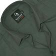 Self Design Dark Green Shirt : Business