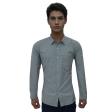 Self Design Dark Gray Shirt : Business