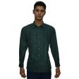 Checks Dark Green Shirt : Business