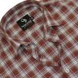 Checks Maroon Shirt : Business