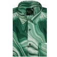 Print Green Shirt : Party
