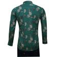 Print Green Shirt : Party